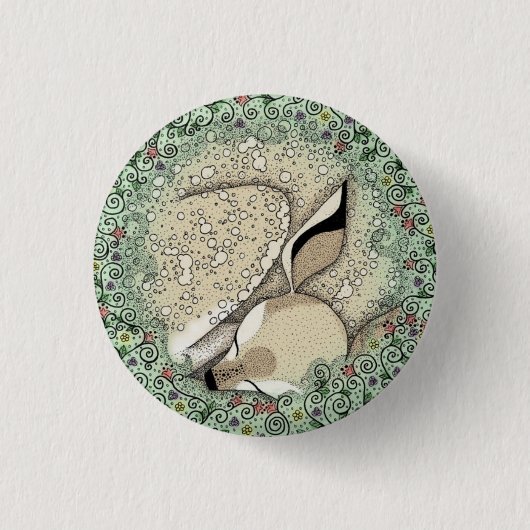 Rond 2,50 Cm Badge de la chemise couchée (Devant)
