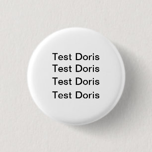 Rond 2,50 Cm Badge de la Doris d'essai
