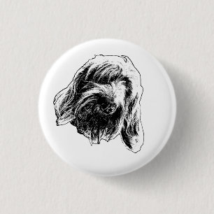 Rond 2,50 Cm Badge de Spinone Calme