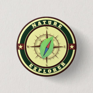 Rond 2,50 Cm Badge d'explorateur de la nature | Récompense pour