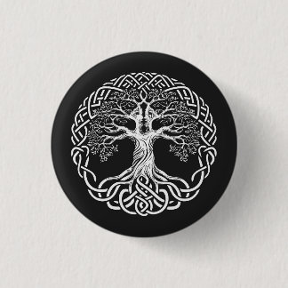 Rond 2,50 Cm Badge du bouton Arbre de vie