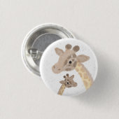 Rond 2,50 Cm Badge girafe (Devant & derrière)