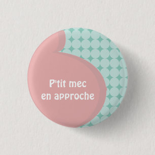 Rond 2,50 Cm Badge grossesse garcon en approche