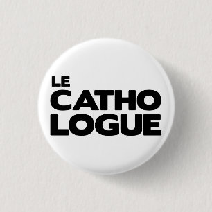 Rond 2,50 Cm Badge "Le Cathologue"