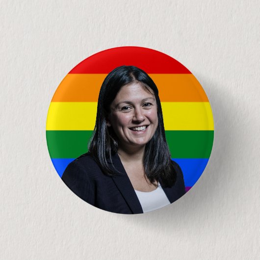 Rond 2,50 Cm Badge Lisa Nandy LGBT (Devant)