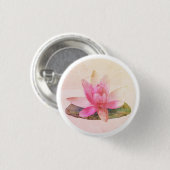 ROND 2,50 CM BADGE : LOTUS ROSE (Devant & derrière)