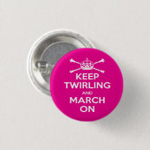 Rond 2,50 Cm Badge Majorettes (Devant & derrière)