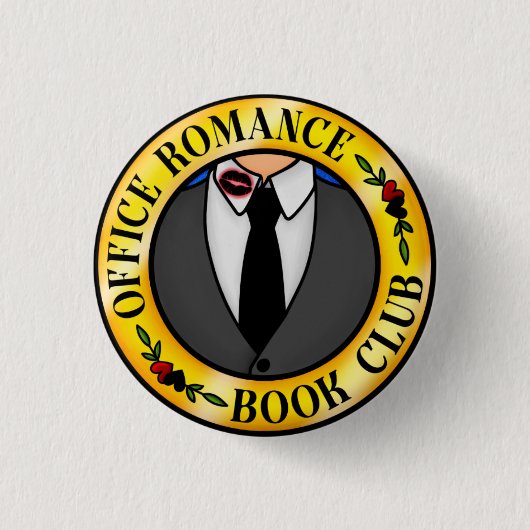 Rond 2,50 Cm Badge Office Romance Book Club (Devant)