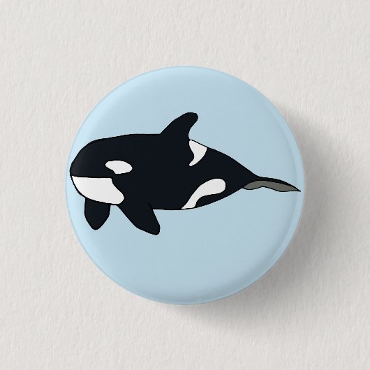 Rond 2,50 Cm Badge Orca (Devant)
