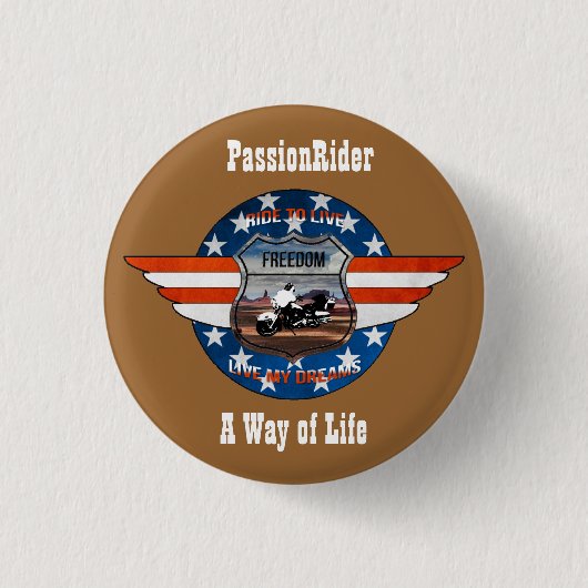 Rond 2,50 Cm Badge PassionRider (Devant)