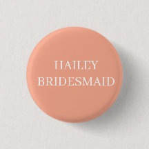 BADGE PERSONNALISÉ DE DEMOISELLE D'HONNEUR BOUTON 