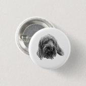 Rond 2,50 Cm Badge Spinone Rustique (Devant & derrière)