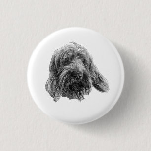 Rond 2,50 Cm Badge Spinone Rustique