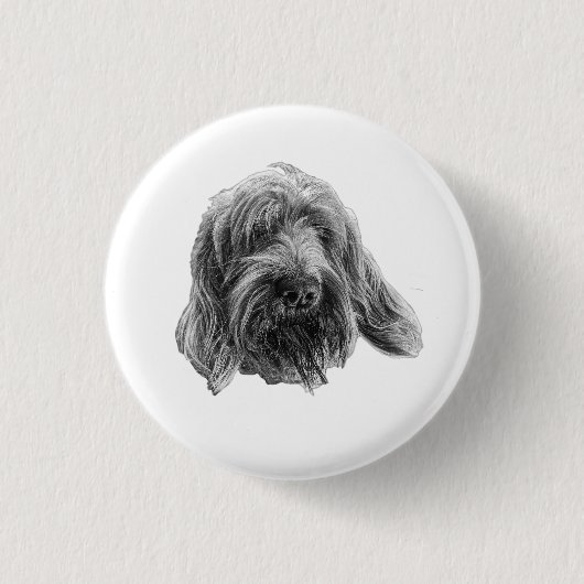 Rond 2,50 Cm Badge Spinone Rustique (Devant)