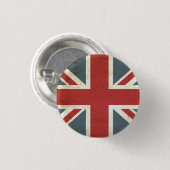 Rond 2,50 Cm badge union jack (Devant & derrière)
