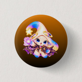Rond 2,50 Cm Badge Zessi Sorcier - Collection Halloween