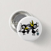 Rond 2,50 Cm Boisson Crow POW! Badge (Devant & derrière)