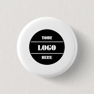 Rond 2,50 Cm Bouton Badge Cercle Personnalisé Blanc Classique