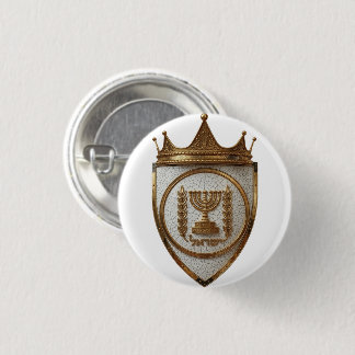 Rond 2,50 Cm Bouton / Badge de la crête hébraïque