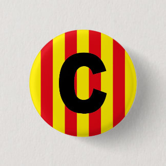 Rond 2,50 Cm Catalan Catalogne Català Espagne Pin Button Badge
