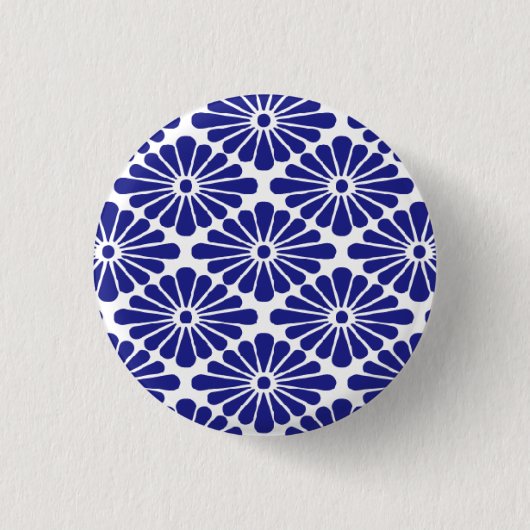 Rond 2,50 Cm chrysanthemum petals badge (Devant)