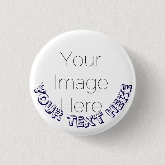 Rond 2,50 Cm Custom Photo Button Pin – Personalized text Badge (Devant)