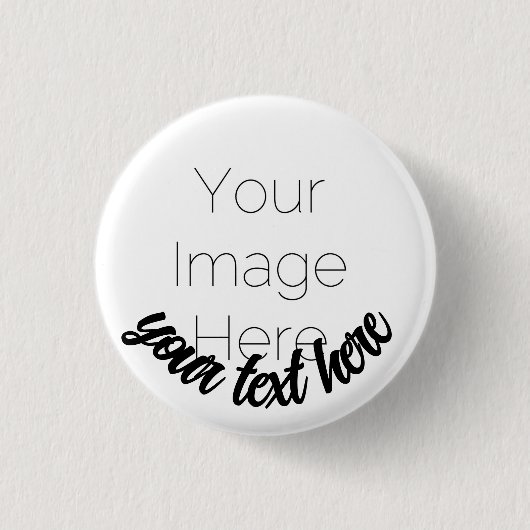 Rond 2,50 Cm Custom Photo Button Pin – Personalized text Badge (Devant)