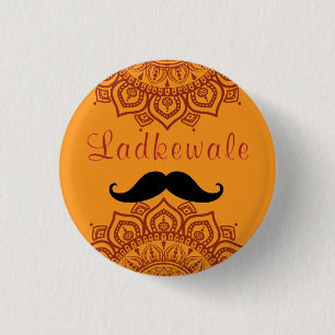 Rond 2,50 Cm Équipe du marié badge Bouton