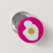 Rond 2,50 Cm Fried EGG companion badge (Devant & derrière)