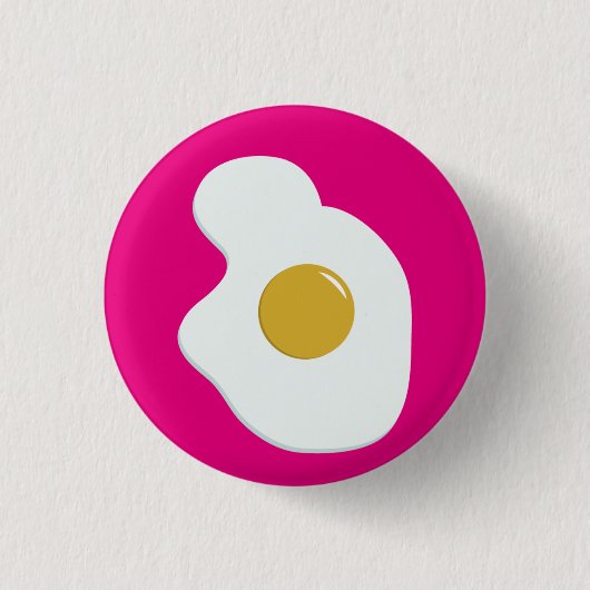 Rond 2,50 Cm Fried EGG companion badge (Devant)