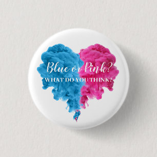 Rond 2,50 Cm Fumée Thématique Sexe Révéler la fête Ronde Badge 