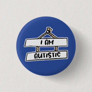 Rond 2,50 Cm I Am Autistic badge - Neurodivergent Badge