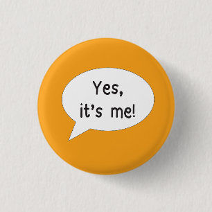 Rond 2,50 Cm Identification nom badge oui c'est moi