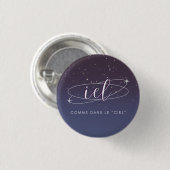 Rond 2,50 Cm iel - pronom badge (Devant & derrière)