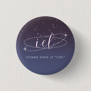 Rond 2,50 Cm iel - pronom badge