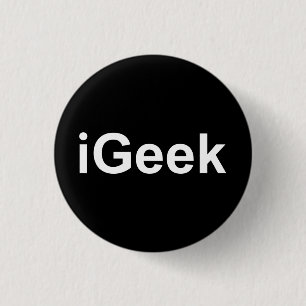 Rond 2,50 Cm iGeek pas iPhone ou iPad amusant avec humour badge