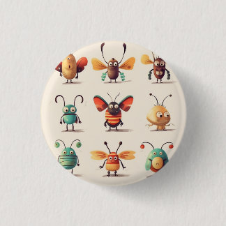 Rond 2,50 Cm insecte, badge de créature, bouton, épingle, éping