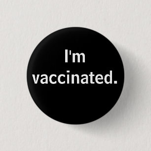 Rond 2,50 Cm Je suis vacciné. badge