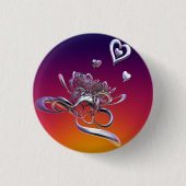Rond 2,50 Cm La beauté des coeurs Badge (Devant)