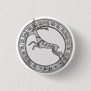 Rond 2,50 Cm Les Olympiens ! Artémis / Symbole Diana badge