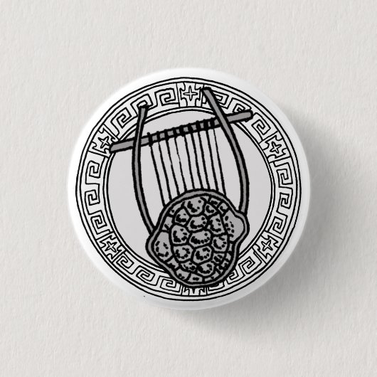 Rond 2,50 Cm Les Olympiens ! Symbole Apollo / Apollo badge (Devant)