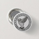 Rond 2,50 Cm Les Olympiens ! Symbole Athène/Minerva badge (Devant & derrière)