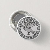 Rond 2,50 Cm Les Olympiens ! Symbole Zeus / Jupiter badge (Devant & derrière)