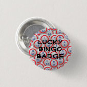 Rond 2,50 Cm Lucky Bingo Badge (Devant & derrière)
