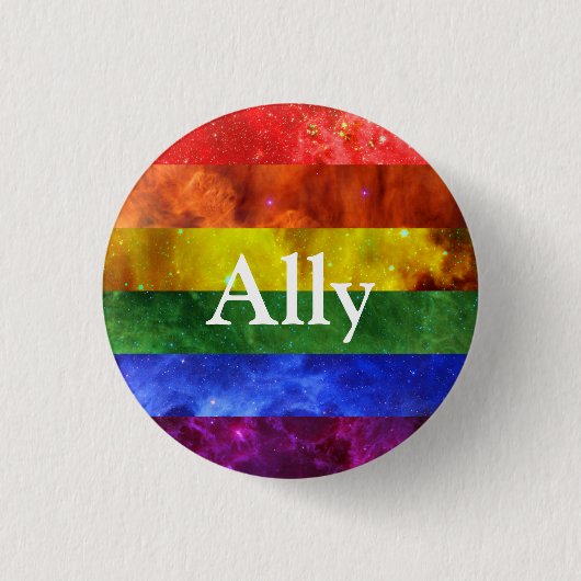 Rond 2,50 Cm Nebula Pride Badge Ally (Devant)