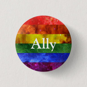Rond 2,50 Cm Nebula Pride Badge Ally