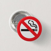Rond 2,50 Cm No smoking badge s (Devant & derrière)
