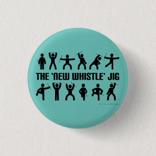 Rond 2,50 Cm Nouveau Badge de broche sifflet Jig