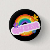 Rond 2,50 Cm Queer. LGBT+Pride. Badge (Devant)
