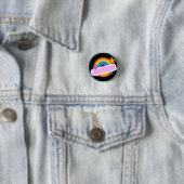 Rond 2,50 Cm Queer. LGBT+Pride. Badge (En situation)